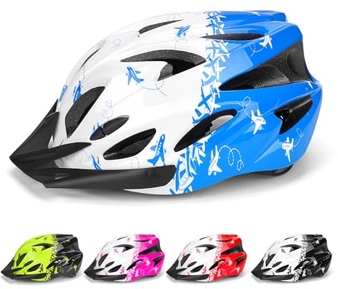 Casque Vélo Enfants 8-15 Ans 54-59 cm Léger Réglable Multi-Sports | Absorption chocs 90 %, 18 aérations, 210 g – pour vélo, trottinette, roller