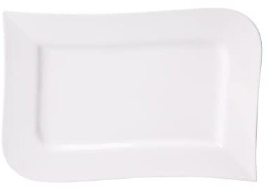 AMBITION Speiseteller Rechteckig 31 x 21 cm Porzellan Weiß, 31 x 21 x 2,5 cm