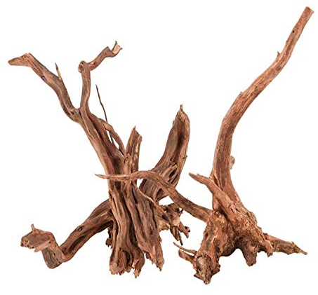 Tfwadmx Natürliches Treibholz für Aquarium, Reptilienzweige, Terrarium, Holz, Aquariumstamm, Treibholz, Baum, Aquarium, Baum, Aquarium, Baum, Dekoration, 2 Stück