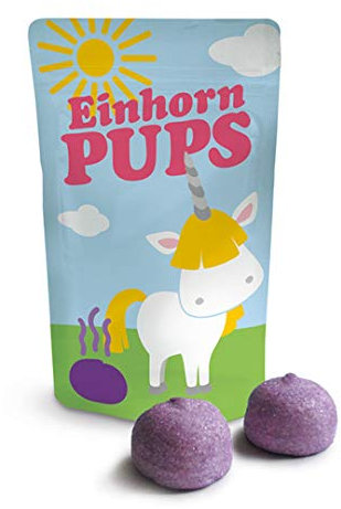 Jeweils 18 g verschiedene Marshmallows / Schaumzuckerspeckbälle (Einhorn Pups)