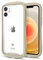 iFace Reflection Custodia Paraurti per iPhone 12 Mini - Simpatica Cover Ibrida Antiurto [vetro temperato 9H + Bumper case] Compatibile Con la Ricarica Wireless – Beige