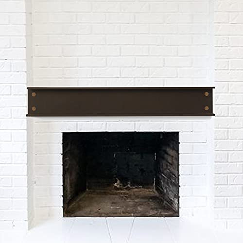 Industrial Look Rustic Steel RSJ Girder Mantel Piece Fireplace Beam Shelf