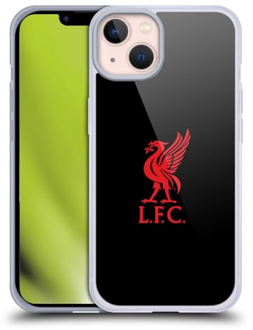 Head Case Designs Officially Licensed Liverpool Football Club Red Logo On Black Liver Bird Soft Gel Case Compatible With Apple iPhone 13