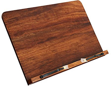 KDOQ Buchständer zum Lesen, Desktop-Buchständer, Kochbuchhalter, Rest, Lesen, Faltbare Tablett-Clips, Buchständer für Bücher, Tablet, Laptop, Lehrbuch, Rezept, Dokument, Kochbuchhalter
