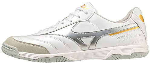 Mizuno Unisex Morelia SALA Classic IN Futsal-Schuh, White/Silver/Gold, 46 EU