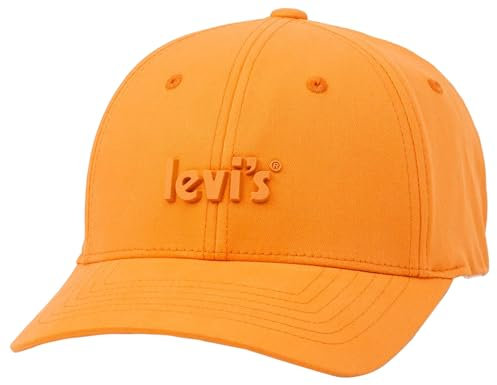 LEVIS FOOTWEAR AND ACCESSORIES Damen Women's Poster Logo Flex FIT Cap, Regular ORANGE, UN
