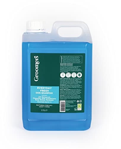 Groomers Everyday Fresh Dog Shampoo for Dog Grooming 2.5L - Long Lasting Fragrance - Cleanses and Conditions - pH Balanced, Vegan, Paraben Free Easy Rinse - Suitable for All Coats