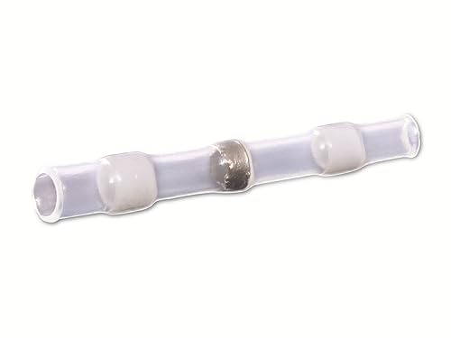 QUADRIOS 22C461 Stoßverbinder mit Schrumpfschlauch 0.25 mm² 0.34 mm² Vollisoliert Weiß 1 Set
