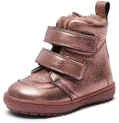 Bisgaard Unisex Storm Lamb First Walker Shoe, Rose Gold metallic, 23 EU