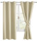 Hiasan Verdunklungsvorhänge Gardinen mit Ösen,Hell beige Blickdicht Vorhänge,2 Stück,117 x 137 cm (Breite x Höhe),weiche Schiebevorhänge für Schlafzimmer,Wohnzimmer usw.