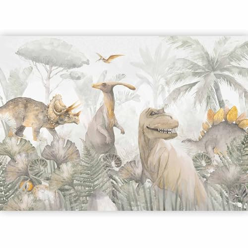 murando Fotomurales Dinosaurio 250x175 cm Papel pintado tejido no tejido coración Pared corativos Murales morna Diseno Fotográfico Selva Animales e-C-10031-a-a