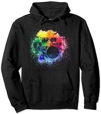 Schlagzeug Tshirt Herren Damen Schlagzeugspieler Drums Pullover Hoodie