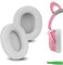 Geekria Almohadillas de repuesto de tela de malla cómoda para auriculares Razer Kraken V4/V4 X/V4Pro/Kitty V2 Pro, Barracuda/Barracuda X, piezas de reparación (gris blanco)