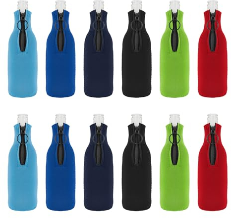 Aspire 12 Fundas para Latas de Cerveza 355 ml Enfriador para Vino Latas o Botellín Fundas Enfriadoras de Neopreno para Bodas y Fiestas