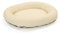 Wallace & Jones | Premium Hundebett Bolton Hundesofa 95x81 cm Hundecouch aus Kunstleder Hundebett für mittelgroße Hunde, verdeckter Zipper, waschbar, rutschfest, Creme-weiß