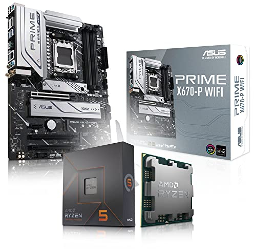 Memory PC Aufrüst-Kit Bundle Ryzen 5 8500G 6X 3.5 GHz Prozessor, ASUS Prime X670-P WiFi Mainboard (zusammengebaut inkl. Bios Update + Funktionskontrolle)