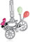 YUMINN Romantisches Fahrrad Charm for 925 Sterling Silver for Women's Armbänder & Halsketten Dangle Anhänger für Weihnachten Valentinstag Muttertag Schmuck Geschenke für Mädchen
