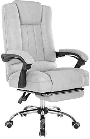 TUOYIBO Home-Office-Schreibtischstuhl, Gaming-Stuhl, Bürostuhl aus technischem Stoff, drehbarer Computer-Schreibtischstuhl mit hoher Rückenlehne, ergonomischer Stuhl mit Pedal, höhenverstellbarer Ch