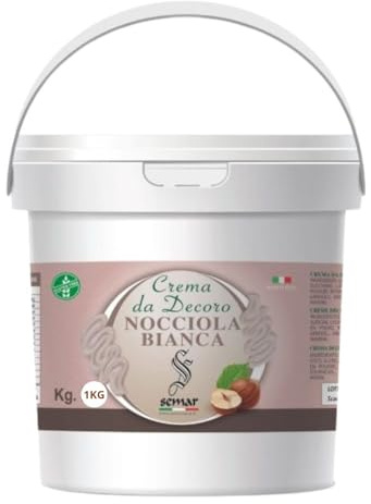 SEMAR® | Crema Nocciola Bianca - MADE IN ITALY - da 1KG ideale per privati ed uso commerciale (GlutenFree)