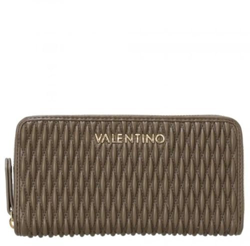 VALENTINO Frequency Re Zip Around Wallet Taupe