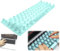 Keyboard Film for Nail Art,Full-Size Keyboard Film,Silicone Raised Keyboard Protective Cover,Nail Art Keyboard Film,Keyboard Cover for Long Nails Typing and Gaming (Blue, Round Shape)