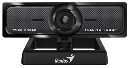 Genius Cámara web WideCam F100 V2 Negra (Full HD 1920x1080p/30fps / 12MP)