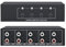 Sporgo RCA / 3,5 mm Port 4 in 1 Out Switch: AUX Audio Switcher RCA L/R Audio Switch 4(1)-In-1(4)-Out, Audio-Umschalter Auswahlbox Analog Audio Passiv Stereo Selector für Kopfhörer Amplifier