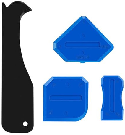 4PCS Sealant Tool Set, Caulking Tool, Multi-Edge Applicator, Silicone Tool And Silicone Remover Tool for Kitchen/Tiles/Floor/Bathroom Grout Finishing Sealing