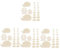 Lurrose 4 Ensembles Ensemble De Copeaux De Bois Hérisson Créatif En Bois Boisé Brochettes Scie à Chenilles Demi-chevilles Bâtonnets Géants Bâtons De Colle Pour Enfants Vis D'ancrage