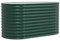 vidaXL Grüner verzinkter Stahlgartenpflanzer | Langlebiger Metall-Ovalform große Größe: 160x80x81cm Outdoor Pflanzcontainer Modern Halter für stylische Pflanzen