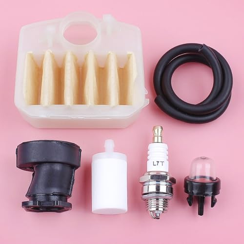 YSDOZMD Luftkraftstofffilterlinie for Husqvarna 340 345 350 353 34 6xp Ansaugkrümmer -Zündkerzen -Primer -Glühbirnensägen -Ersatzteiler Ersatzteil