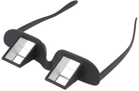 Stylebest Faule Brille, Bett Prisma Brille Horizontaler Spiegel, Faule Leser Brille 90 Grad Prismengläser, Verstellbare Brille, Zum Lesen des Lesens zu Sehen, das Fernsehen