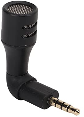 CHICIRIS Microphone Directionnel Omni de Petit Micro Portable avec Une Grande applicabilité, Structure Durable pour Le Chat Vocal, Enregistrement Vidéo, pour TRRS CTIA 3,5 Mm de Casque de Casque