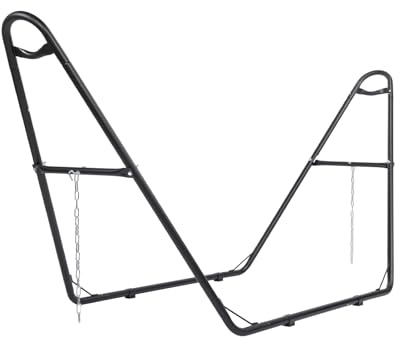 HOBBYZOO Support Hamac, Construction Robuste, Charge 250 kg, Cadre Universel en Acier pour Hamacs 2-3 m - équipé de chaînes et de Crochets - Convient pour Les Jardins, Les balcons et Les piscines