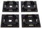 100 pezzi nero fascetta basi - 40 mm x 40 mm - Premium supporti di fissaggio adesivo da Gocableties