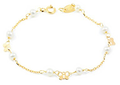 Monde Petit Armband perlen Gelbgold 18 Karats (750) - Geschenkbox - Garantiezertifikat