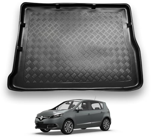 NOMAD Boot Liner for Renault Scenic (2009-2016) (5 Seat Models) | Tailored Protector Waterproof Tray Raised Edges Accessory Boot Mat Easy Install Pet Friendly All-Weather Custom Fit Trunk Mat