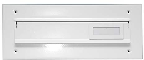 POKM Toolsmarket GmbH Briefeinwurf Briefschlitz Briefklappe Posteinwurf Weiß Wandmontage Modern Briefkasten