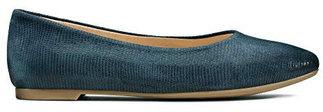 Clarks Women's Chia Violet Ballet Flats, Navy Interest Navy Interest, 4 UK