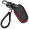 KASER Housse Étui en Cuir pour Clé Coque Peugeot 3008-308 - 5008-508 Citroen DS3 - DS4 - DS5 3 Bouton Cover Porte-Clés de Protectionpour Télécommande Voiture (Seulement Keyless GO)