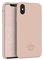 turtleandcase Silikonhülle für iPhone X (5,8) - Liquid Silicone Case - Kostenloses Panzerglas - Hochwertiges Silikon Schutz - Kratzfestes Mikrofaserfutter Schutzcase (Sand Pink)