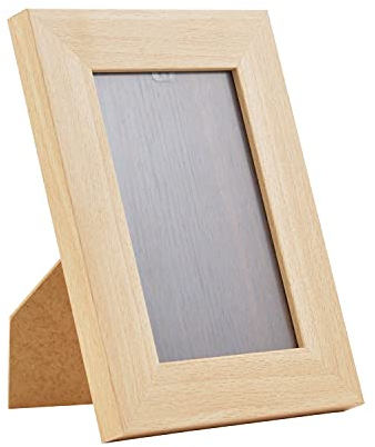 Stallmann Design Bilderrahmen-Set Holz Buche 5er Set 20x28 cm Bilderrahmen-Set mit Standfuß in verschiedenen Größen und Farben erhältlich Rahmen mit bruchsicherem Kunstglas