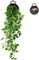 ANZOME Plantas Artificiales Colgantes con Cesta de Madera, 107 cm de Plantas Artificiales Colgantes en macetas para Oficina, Cocina, jardín, Fiesta, decoración de Pared (Hiedra)