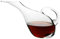 Carafe à vin – Carafe à vin rouge soufflée à la main avec poignée inclinable, 100 % sans plomb