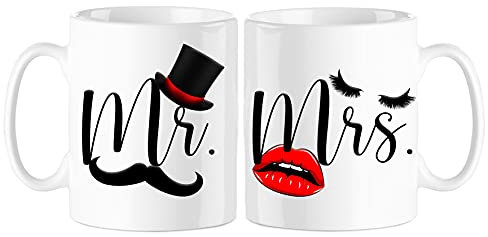 Coppia di tazze-Regalo per Mr. & Mrs.- lui lei regalo