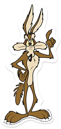 Paper House Productions Looney Tunes Wile E. Coyote gestanzter Vinyl-Aufkleber, 9,7 cm