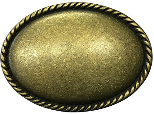 BELTINGER Gürtelschnalle Tracht Klassisch 4,0 cm | Buckle Wechselschließe Gürtelschließe 40mm Massiv | Für die Tracht | Altmessing