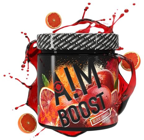 Aim Boost by Triebwerk, Gaming Booster, 400g, 40 Portionen, 200mg Koffein, L-Theanin, quasi zuckerfrei, mit Vitaminen