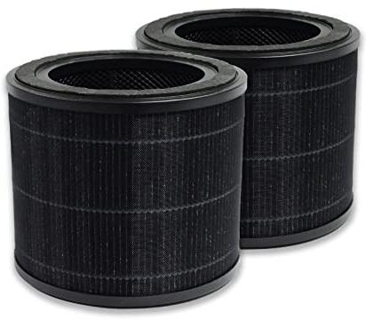 PUREBURG Ersatz-Filter kompatibel mit Grundig TL2713 & AirExpect AirExtend Luftreiniger JL-AP-TB01,2er-Pack H13 3-stufige Filtration Aktivkohle