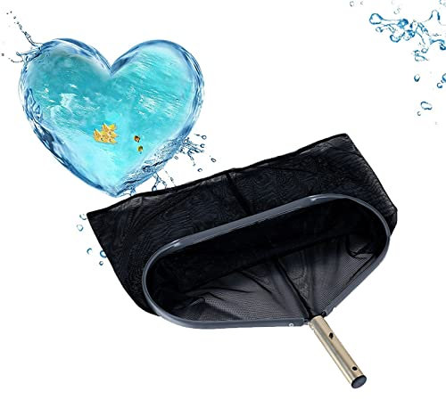 SRHIMEOS Pool Kescher, Poolkescher Standard Oberflächenkescher feinmaschig Poolzubehör für die Poolreinigung für Spas, Teiche, Aquarium, Gartenteich